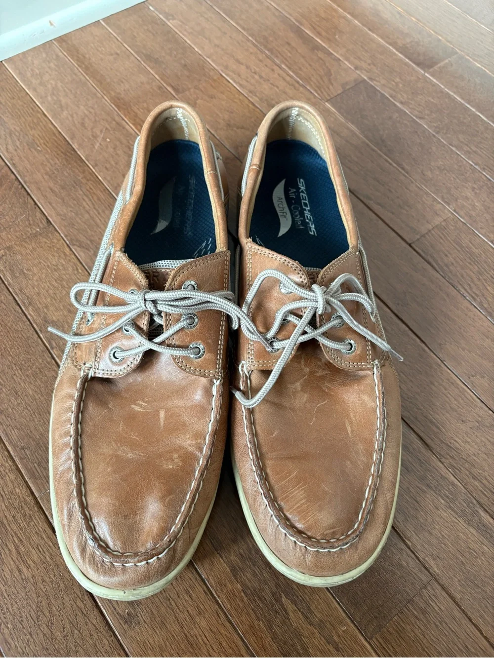 Sperry Tan Leather Boat Shoes